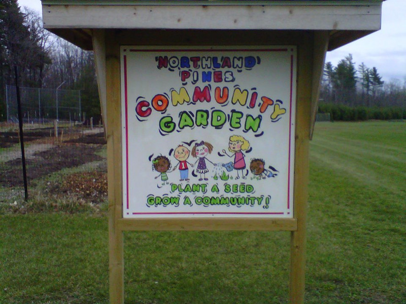 Community Garden sign