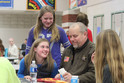 Go to Northland Pines students host law enforcement officers for lunch