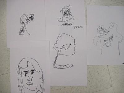 Blind Contour Line Drawing - Photo Number 5