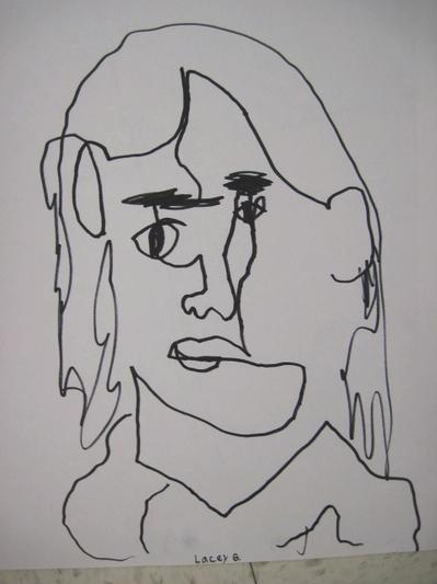 Blind Contour Line Drawing - Photo Number 6