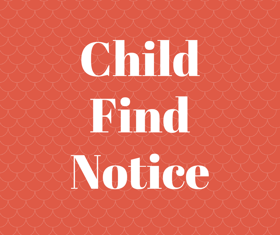 Child Find Notice